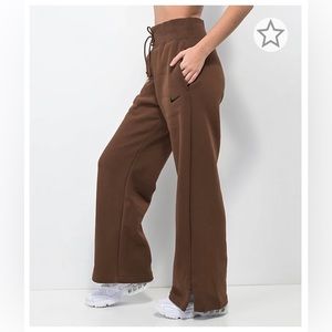 Nike Sportswear Phoenix Brown High Rise Sweatpants Brown Size L